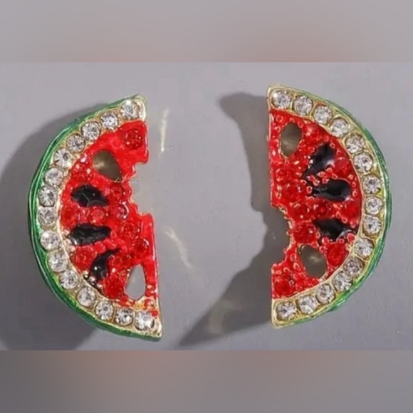 Betsey Johnson Jewelry - Betsey Johnson Gorgeous sparkling watermelon earrings